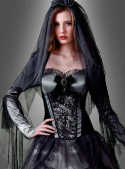 Sexy Gothic Braut Damenkostüm -Halloween Kostümladen gothic brautkleid geisterkostuem 71b1e90fd9 2