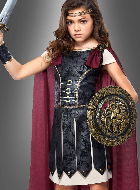 Römerin Kostüm Für Kinder Gladiatorin 4 Römerin Kostüm Für Kinder Gladiatorin – Bild 2