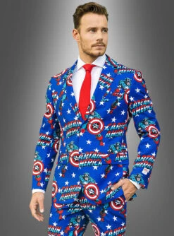 Deluxe Captain America OppoSuit Anzug -Halloween Kostümladen opposuits anzug captain america 17323996a5 3