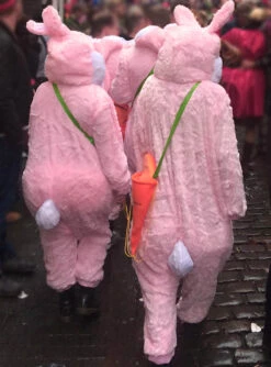 Rosa Plüsch Hase Für Damen Oder Herren -Halloween Kostümladen pluesch hasenkostuem paarkostuem 69feda1943 3