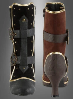 Piratenstiefel Damen In Schwarz Oder Braun -Halloween Kostümladen sexy piratenkoenigin schuhe schwarz braun b3b8727972 2