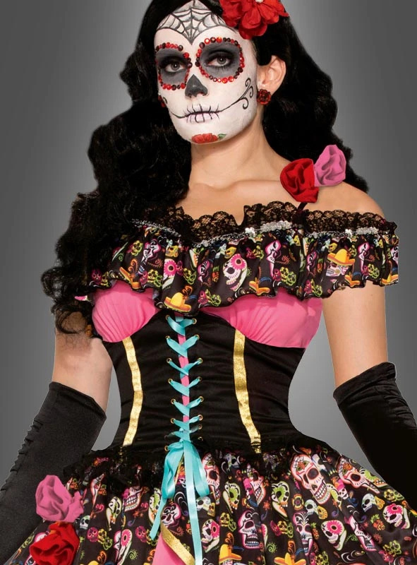 Geisterfrau Senorita Kleid Tag Der Toten 4 Geisterfrau Senorita Kleid Tag Der Toten – Bild 2