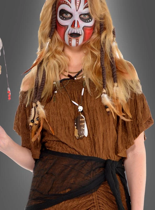 Voodoo Hexe Damenkostüm 4 Voodoo Hexe Damenkostüm – Bild 2