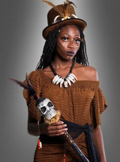 Voodoo Hexe Damenkostüm 7 Voodoo Hexe Damenkostüm -Halloween Kostümladen voodoohexe kleid karneval halloween a7492483dc 3